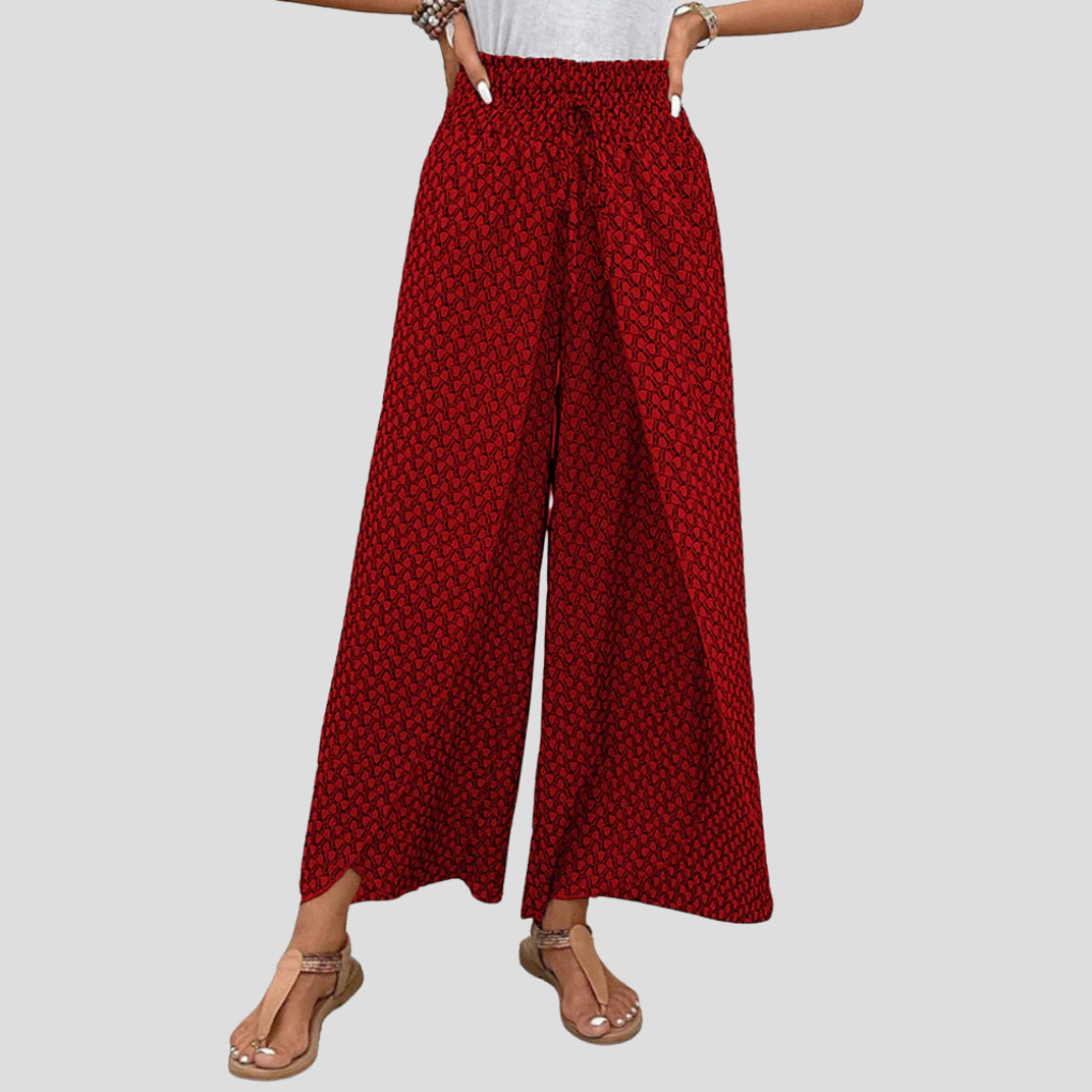 Pantalones con estampado geométrico moderno