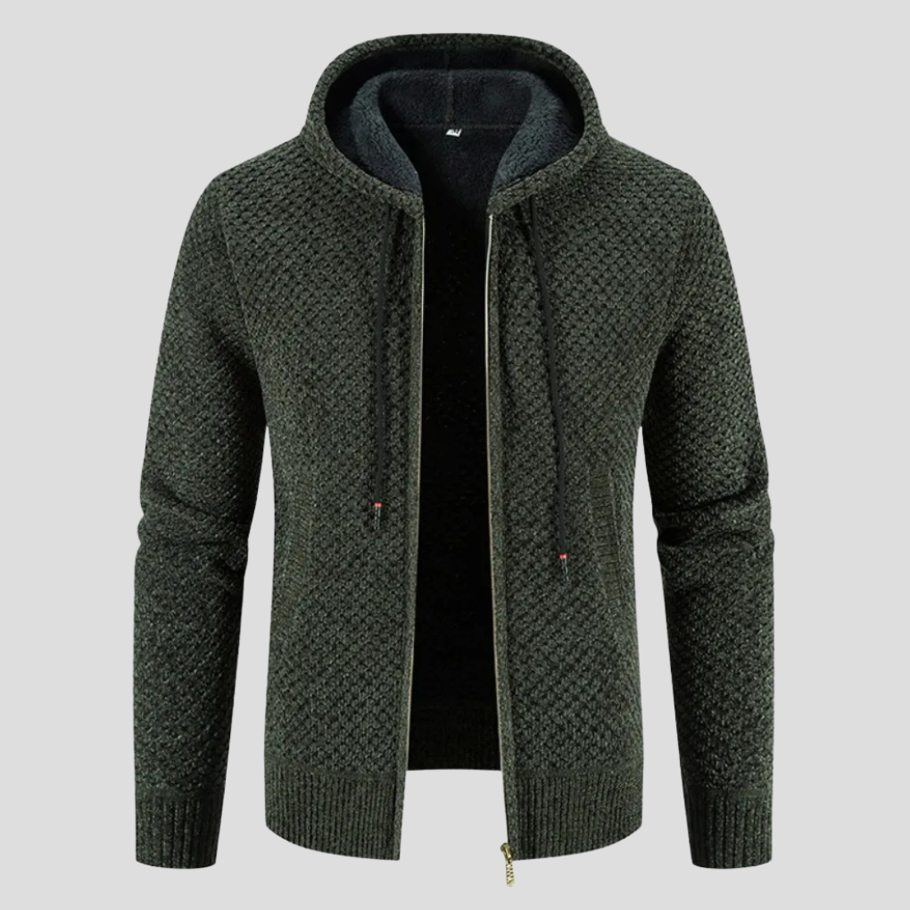 Suéter tipo cárdigan para hombre