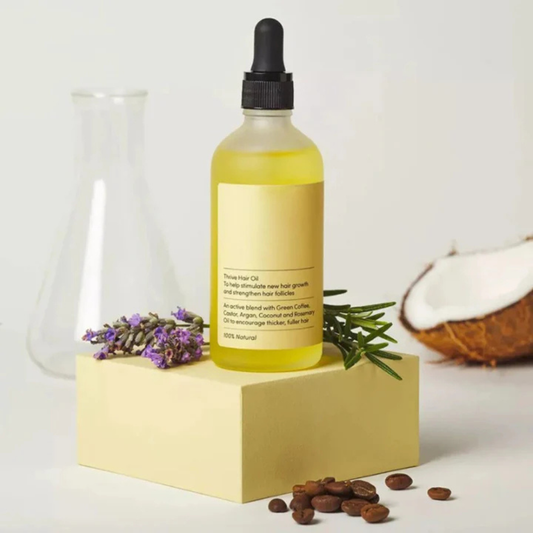 Aceite orgánico para el crecimiento del cabello