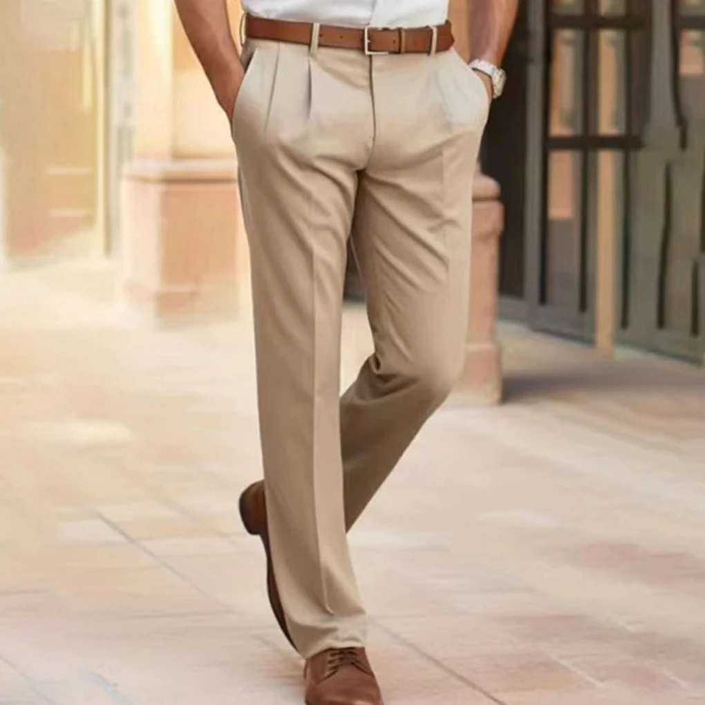 Pantalones casuales de negocios para hombre