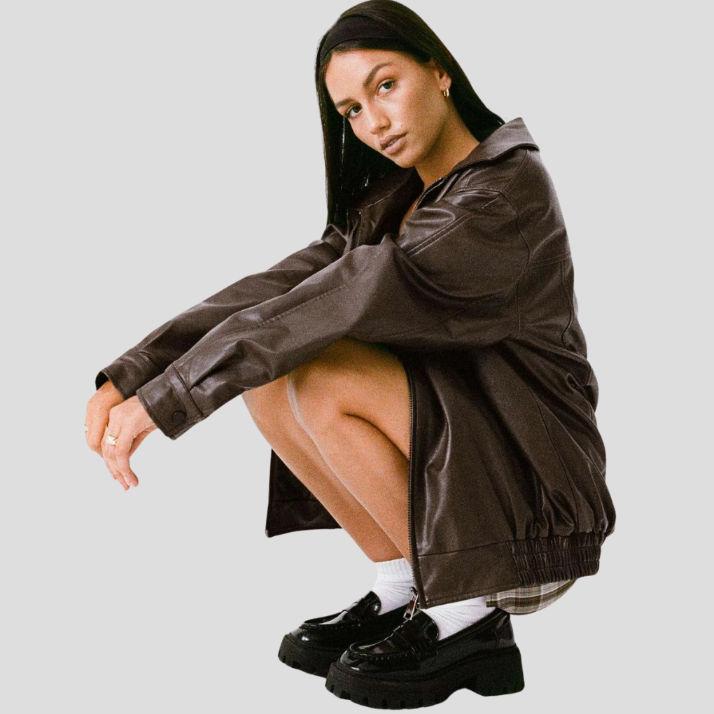 Chaqueta de corte holgado para mujer