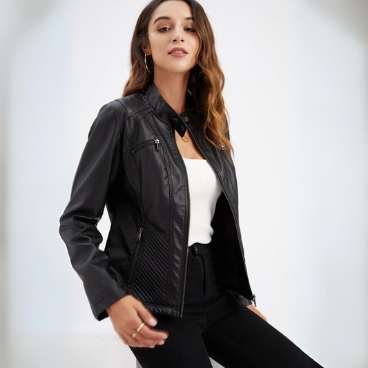 Chaqueta de cuero elegante y única