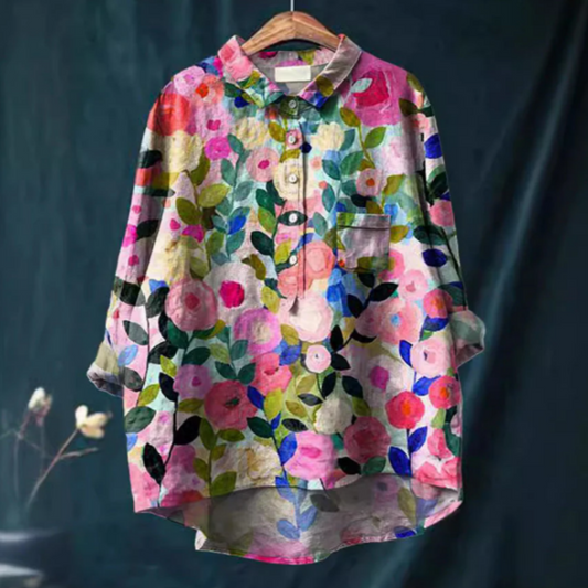 Blusa de mujer con estampado floral