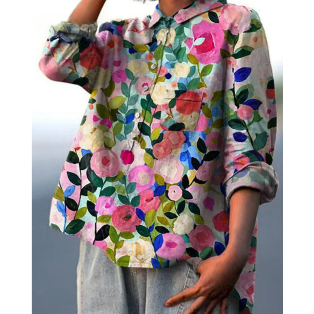 Blusa de mujer con estampado floral