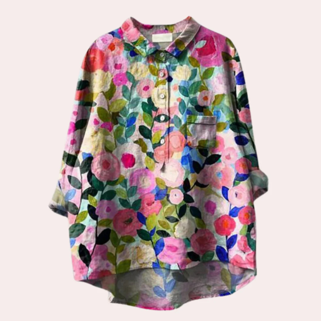 Blusa de mujer con estampado floral