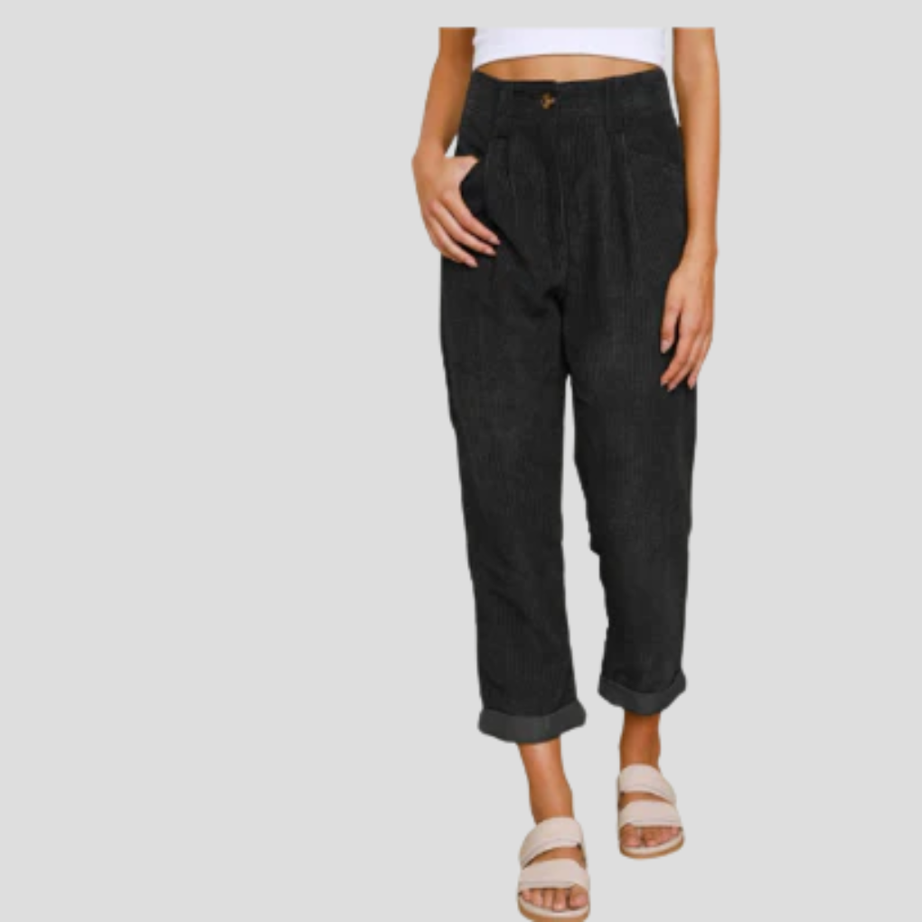 Pantalones elegantes de pana