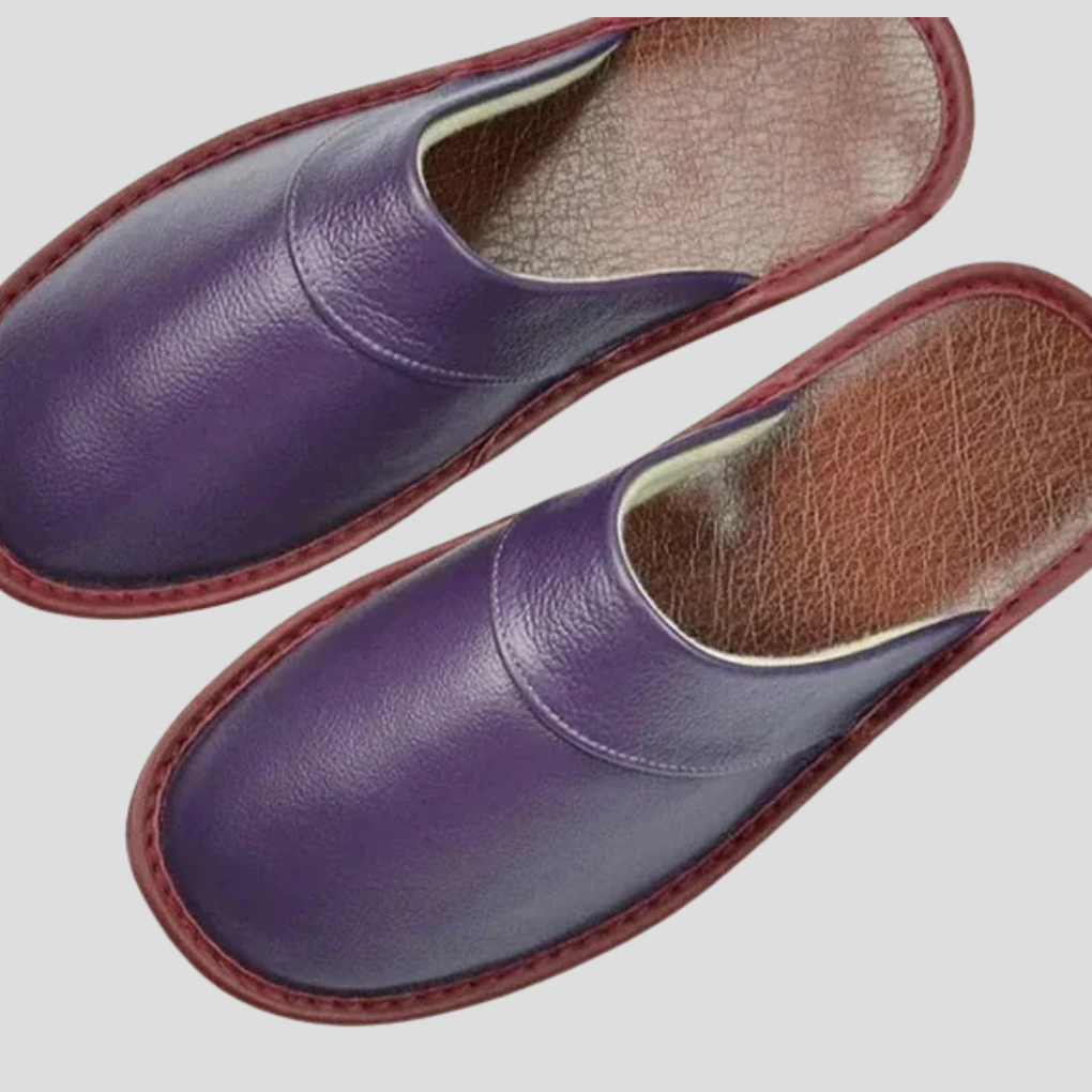 Zapatillas de cuero para hombre