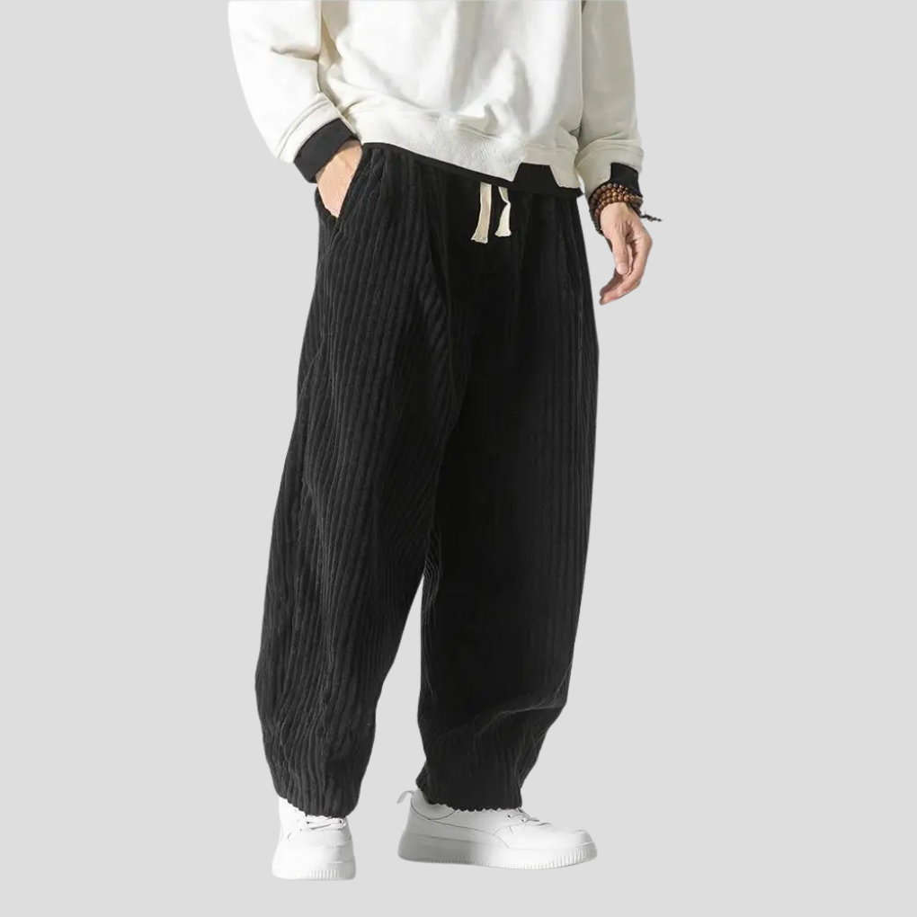 Pantalones rectos holgados para hombre