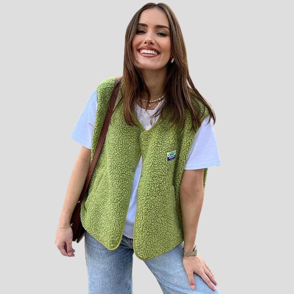 Chaleco de lana de moda para mujer