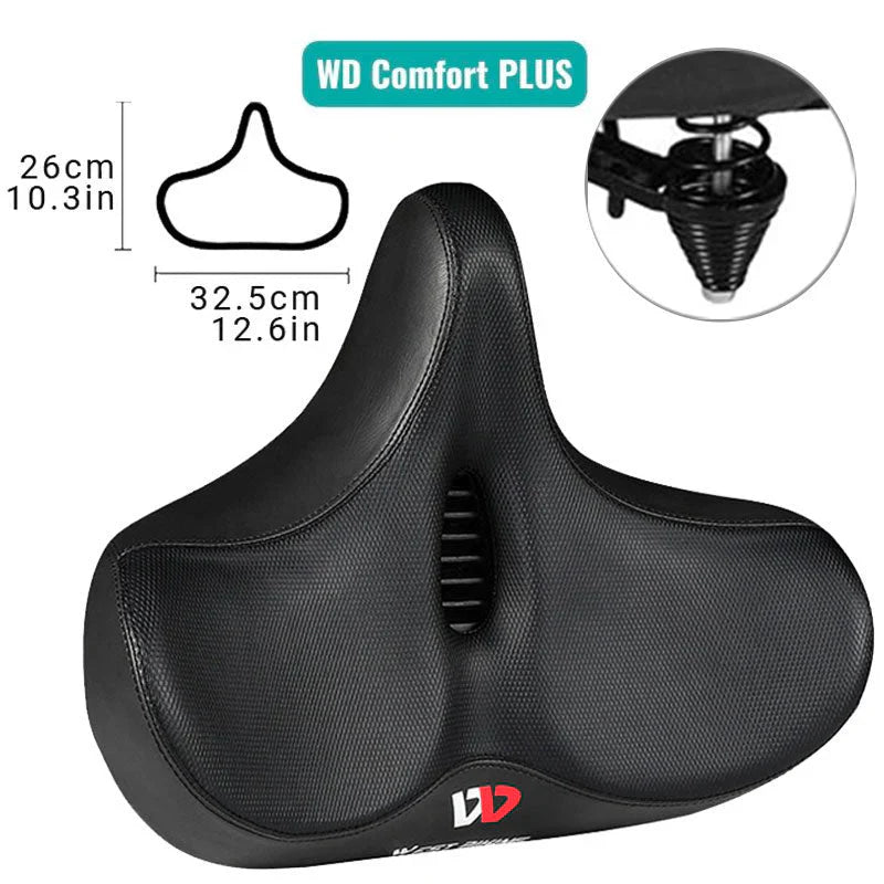 Asiento de Bicicleta Extra Ancho: Comodidad Ergonómica para Cada Trayecto