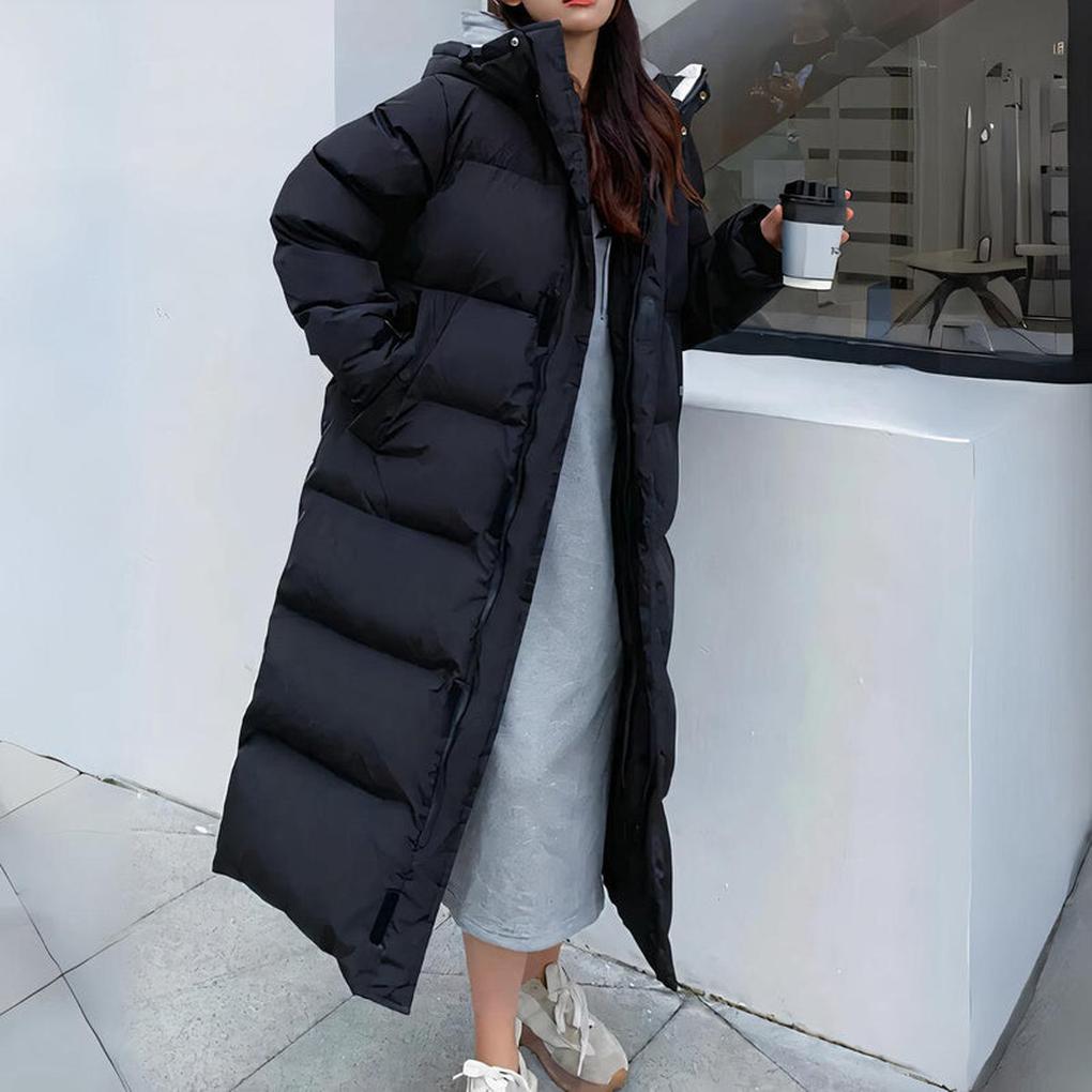 Parka larga de invierno para mujer