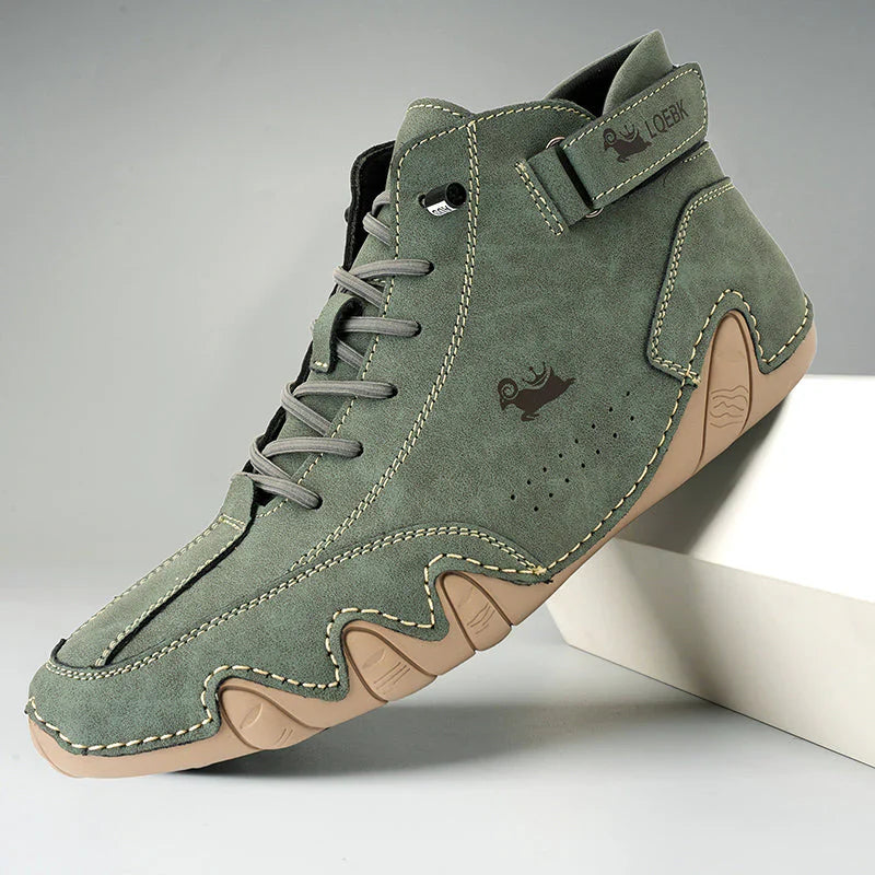 Cómodos zapatos ortopédicos de cuero para caminar