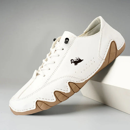 Cómodos zapatos ortopédicos de cuero para caminar
