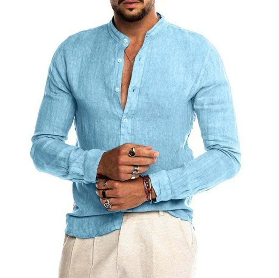 Camisa de lino para hombre
