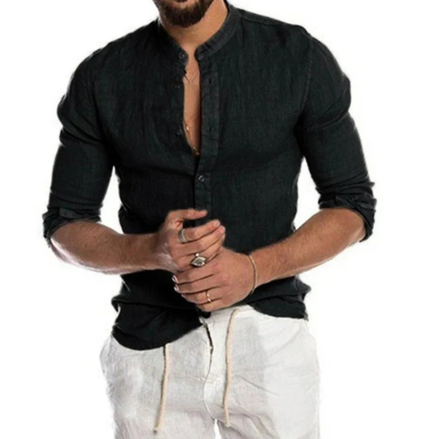 Camisa de lino para hombre