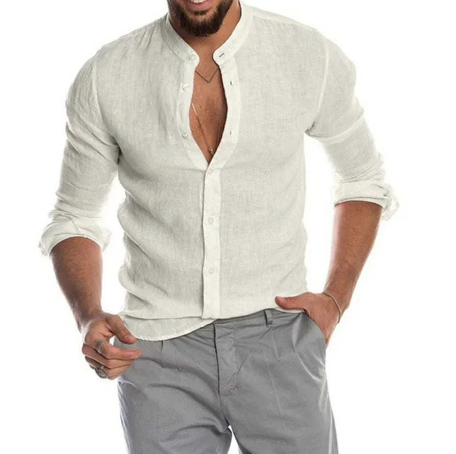 Camisa de lino para hombre