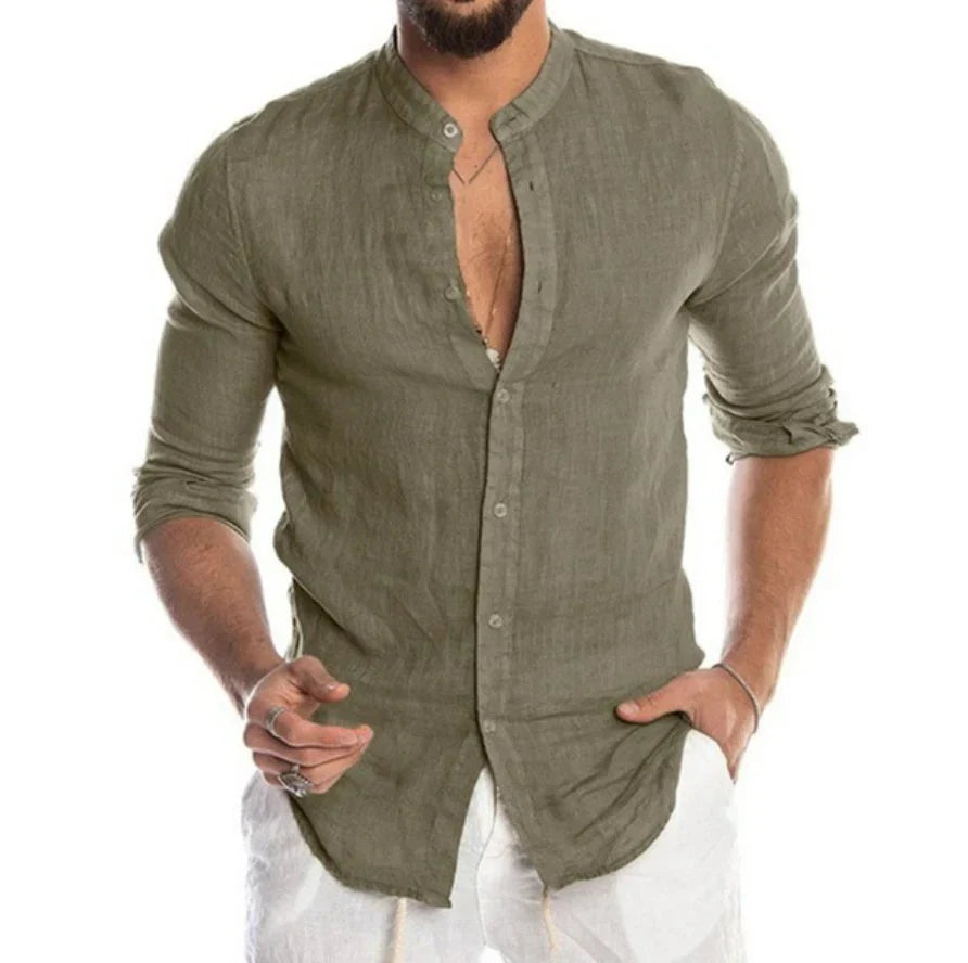 Camisa de lino para hombre
