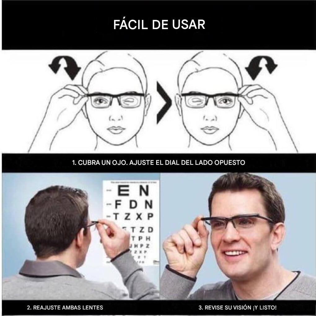 Gafas graduadas ajustables para visión perfecta