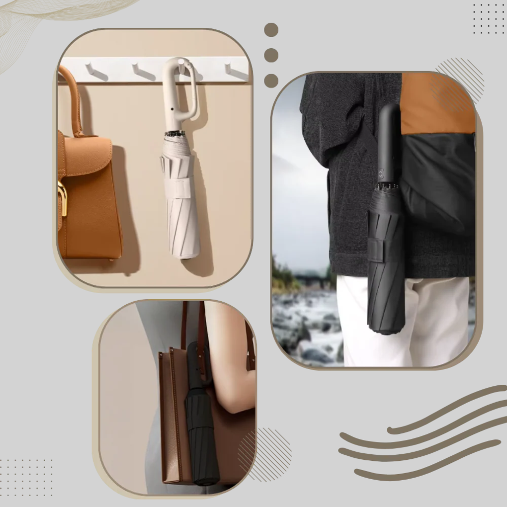 Paraguas con bloqueo automático: diseño confiable y resistente a la intemperie