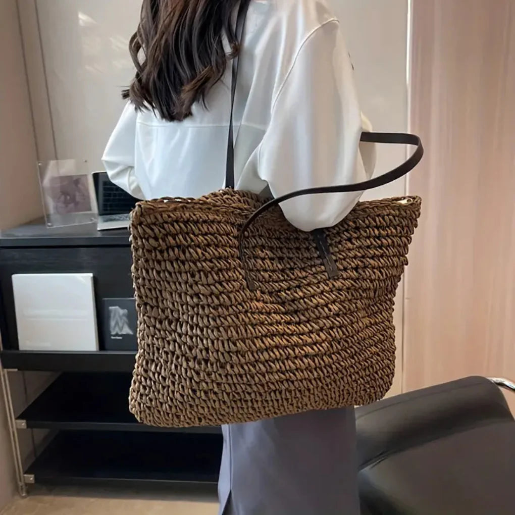 Bolso tote tejido para mujer