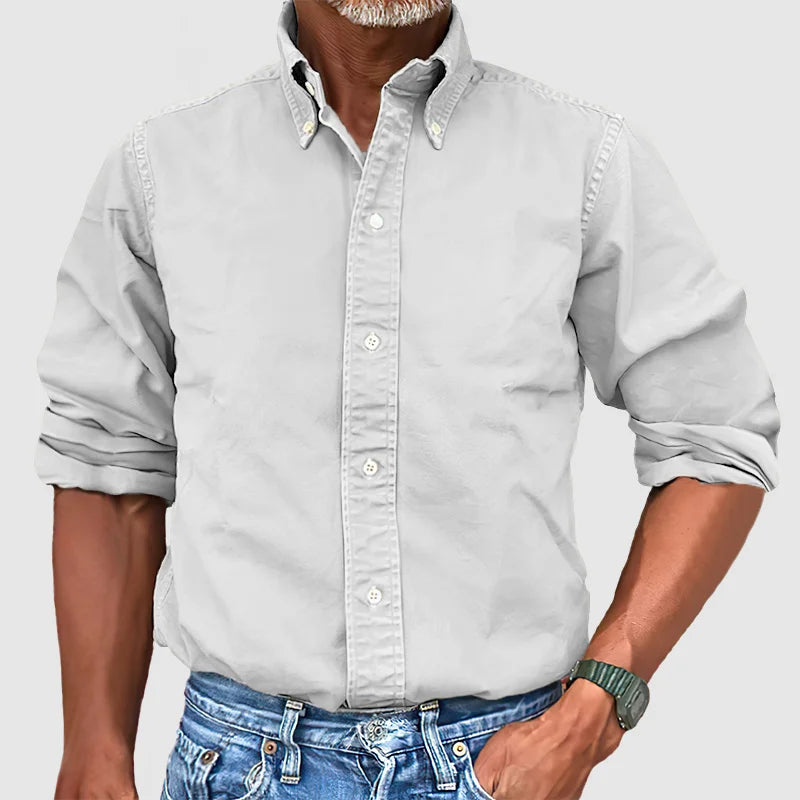 Camisa clásica de manga larga para hombre