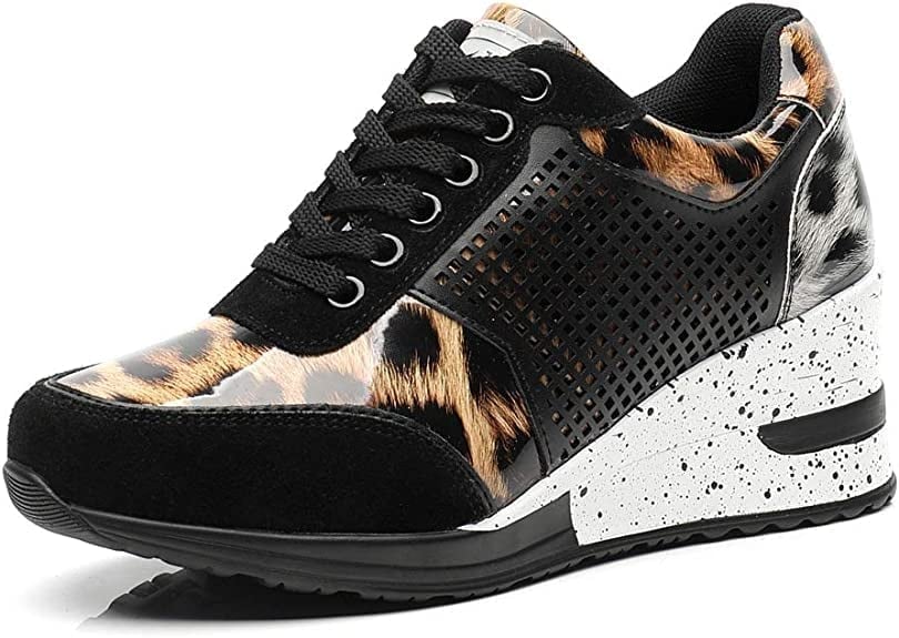 Zapatillas de cuña elevadas para mujer