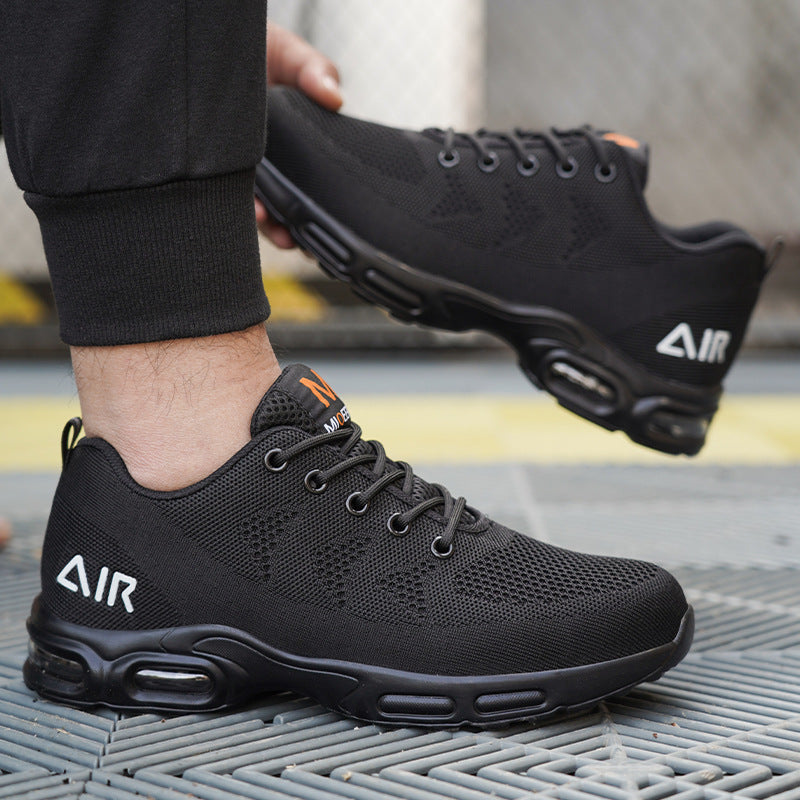 Zapatos de seguridad ligeros impermeables negros
