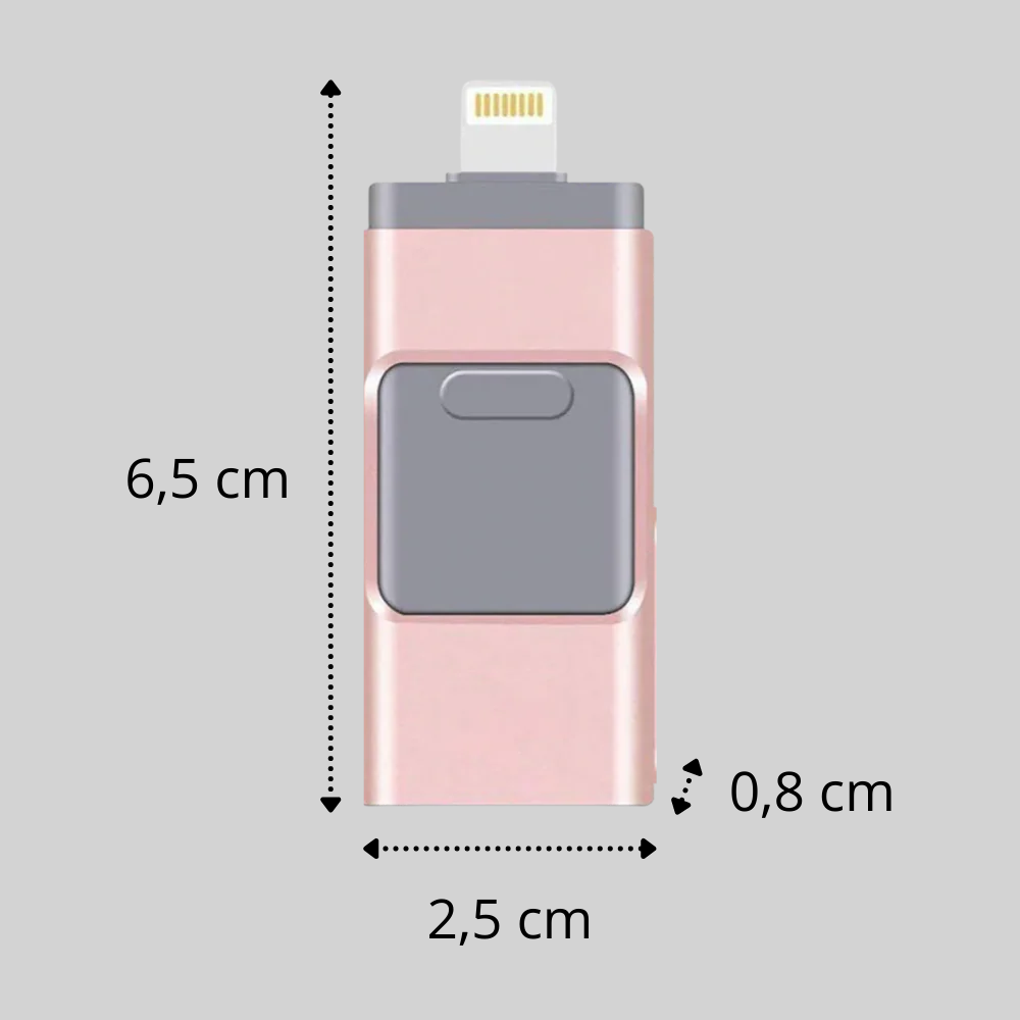 Unidad flash USB 4 en 1: solución de almacenamiento con múltiples conectores
