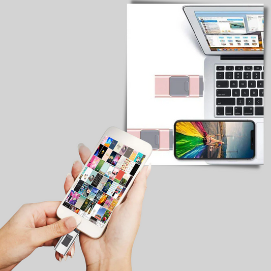 Unidad flash USB 4 en 1: solución de almacenamiento con múltiples conectores