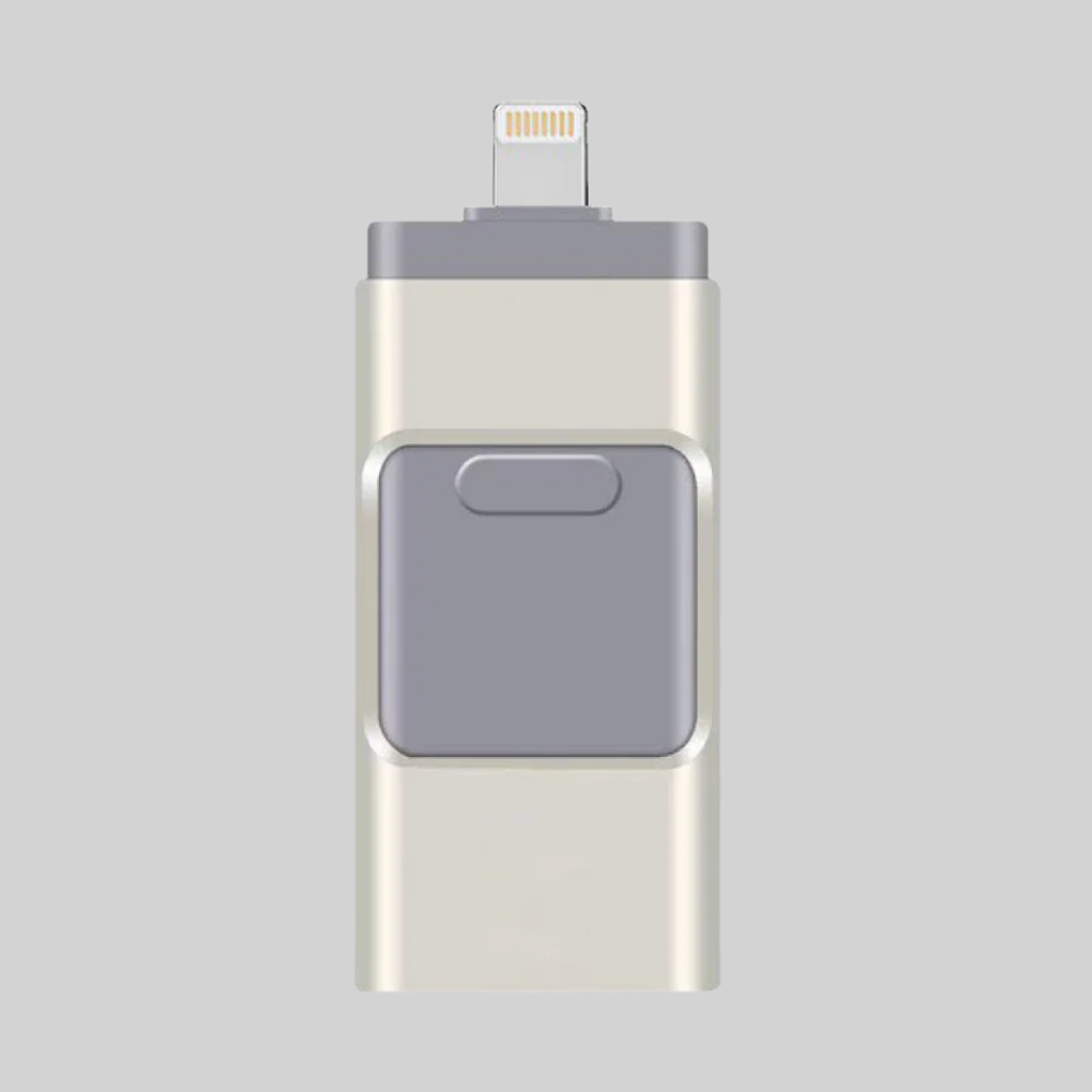 Unidad flash USB 4 en 1: solución de almacenamiento con múltiples conectores