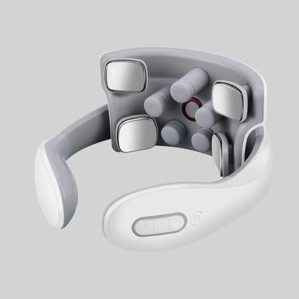 Masajeador de cuello y hombros de cuatro cabezales