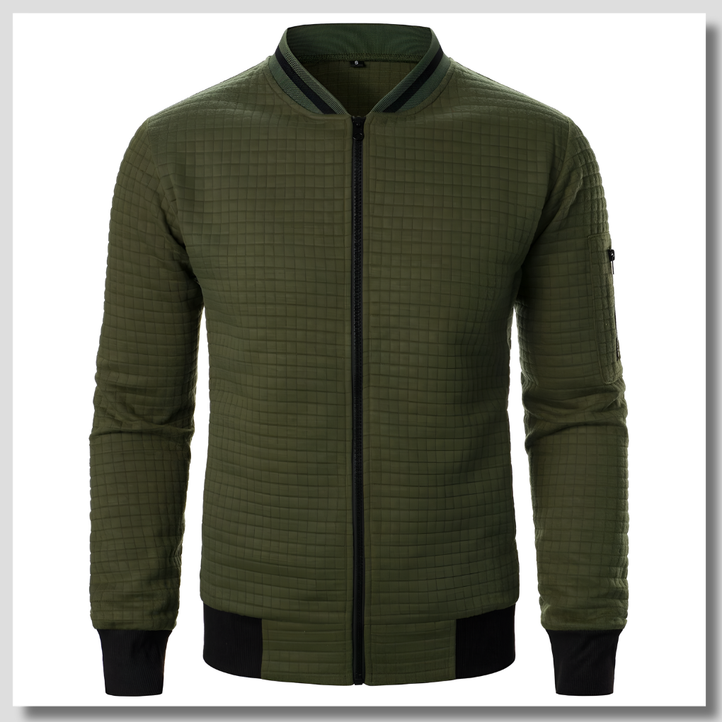 Suéter con media cremallera para hombre