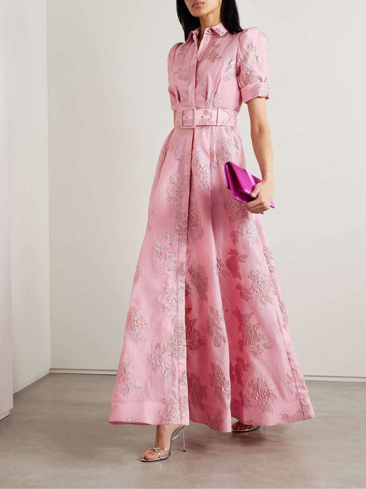 Vestido corto con mangas abullonadas para mujer