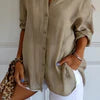 Camisa informal con botones para mujer
