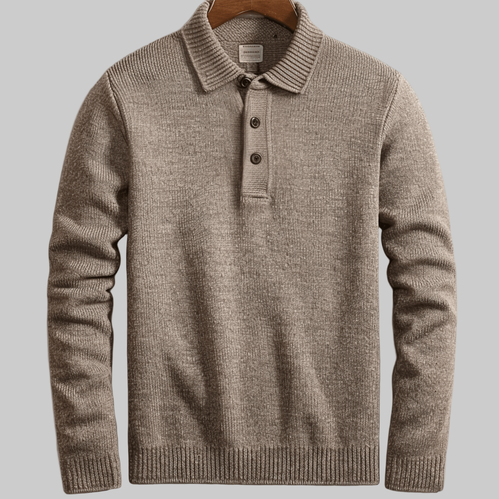Suéter tipo polo para hombre