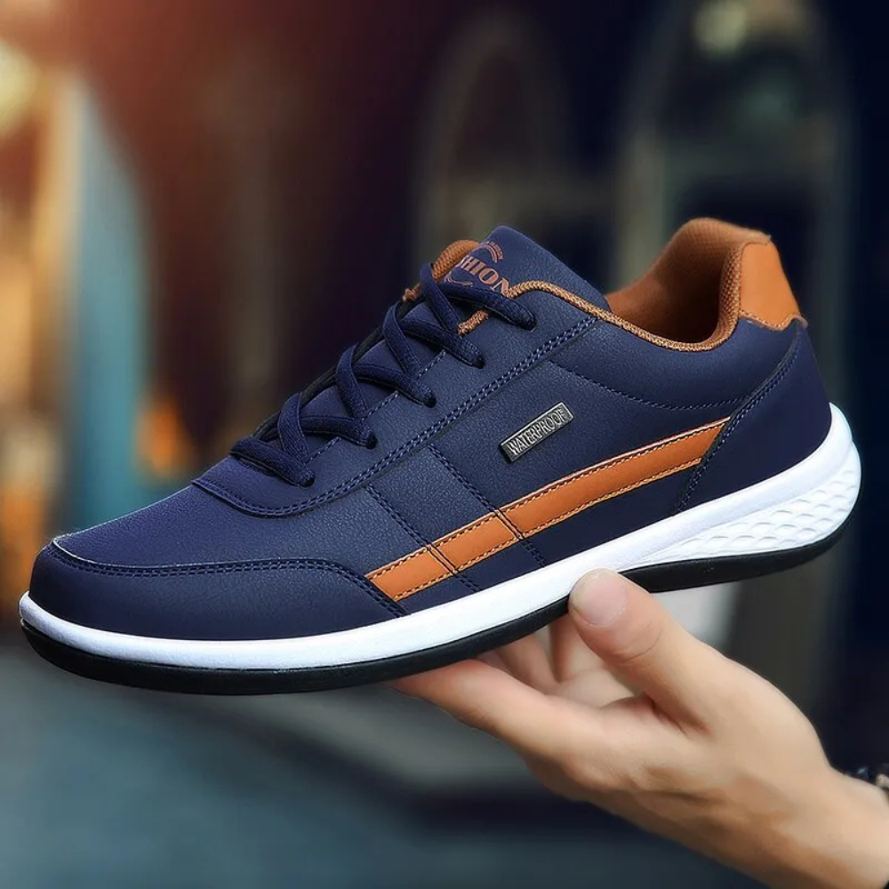 Renzo – Zapatillas Ortopédicas de Cuero para Hombre con Diseño Moderno y Confort Superior