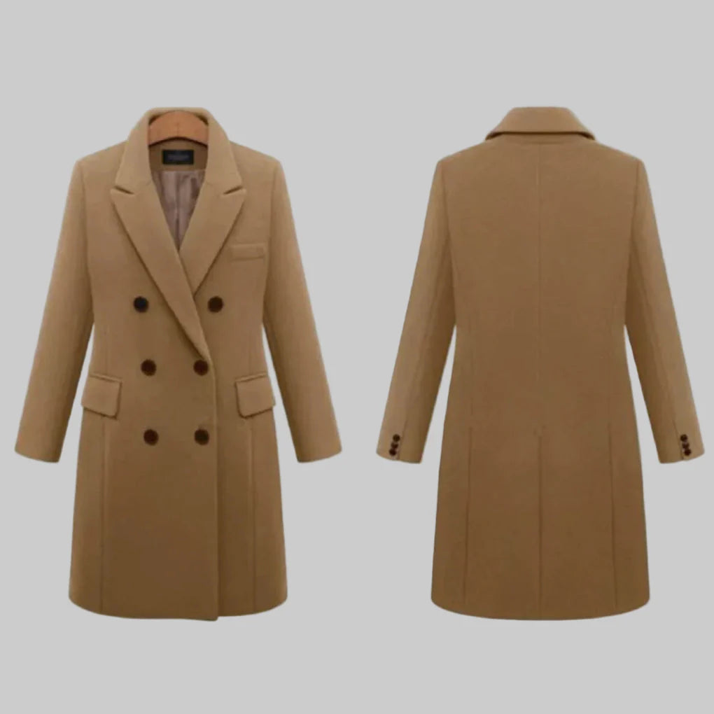 Abrigo largo de invierno para mujer