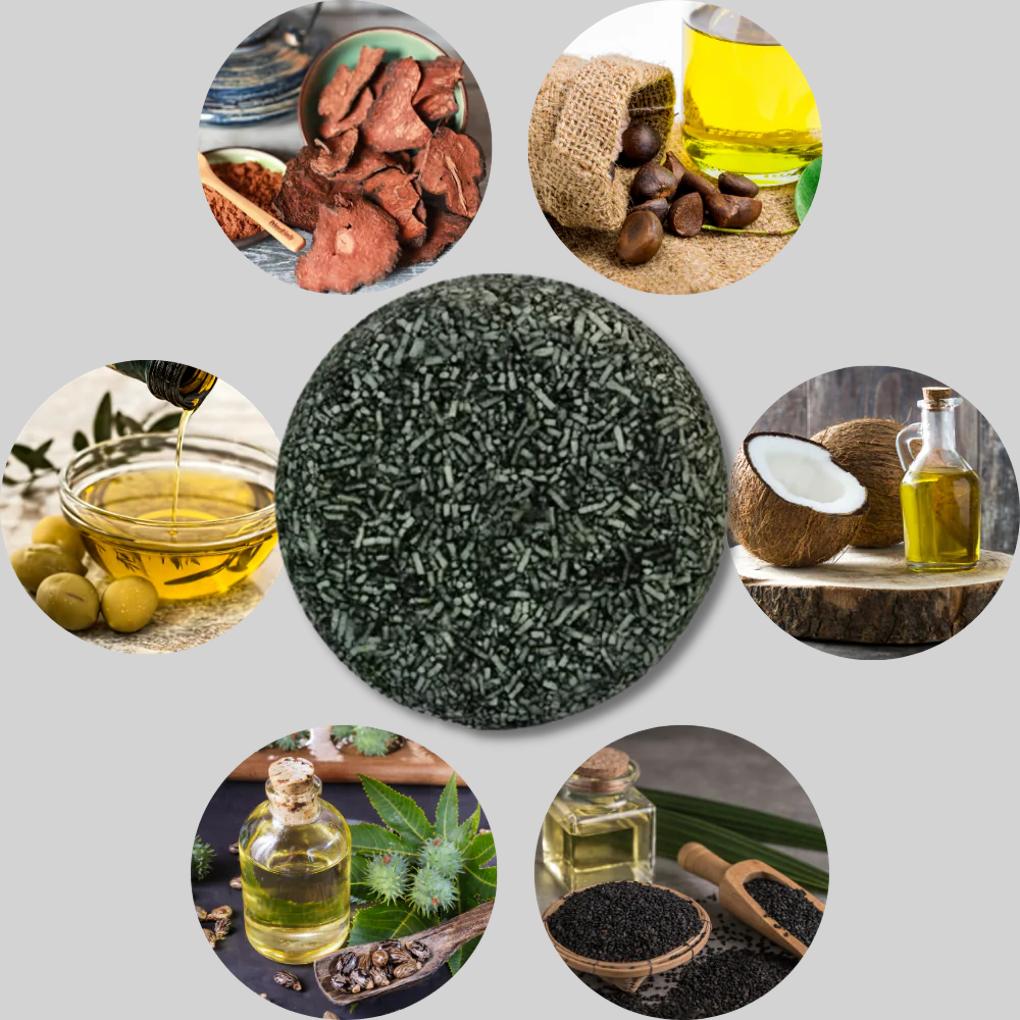 Champú sólido natural en barra 69 g: abrillantador para cabello blanco