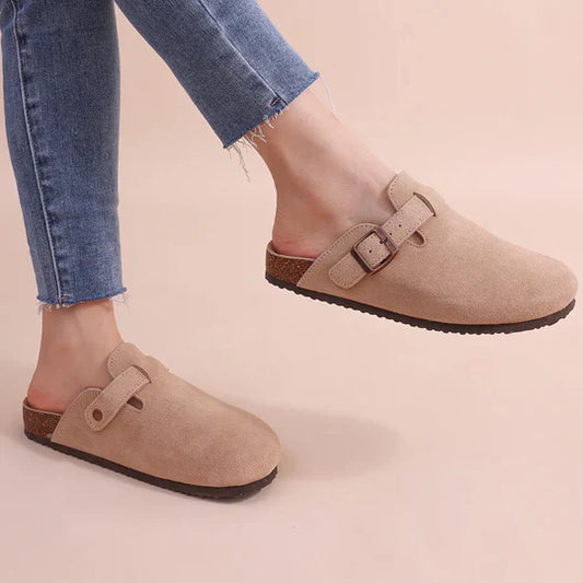 Zapatillas ortopédicas de ante y corcho