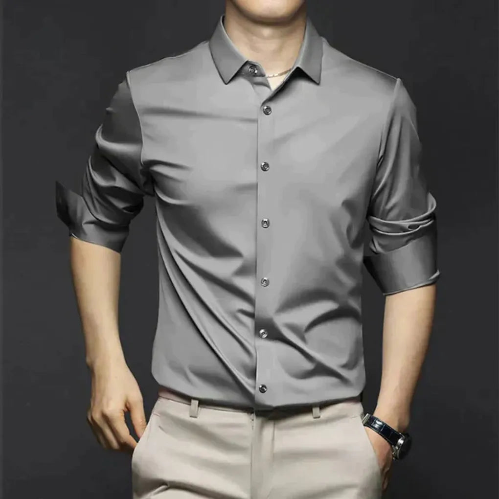 Camisa de vestir antiarrugas para hombre: elegante y de fácil mantenimiento