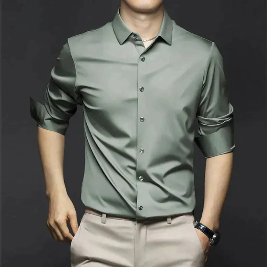 Camisa de vestir antiarrugas para hombre: elegante y de fácil mantenimiento