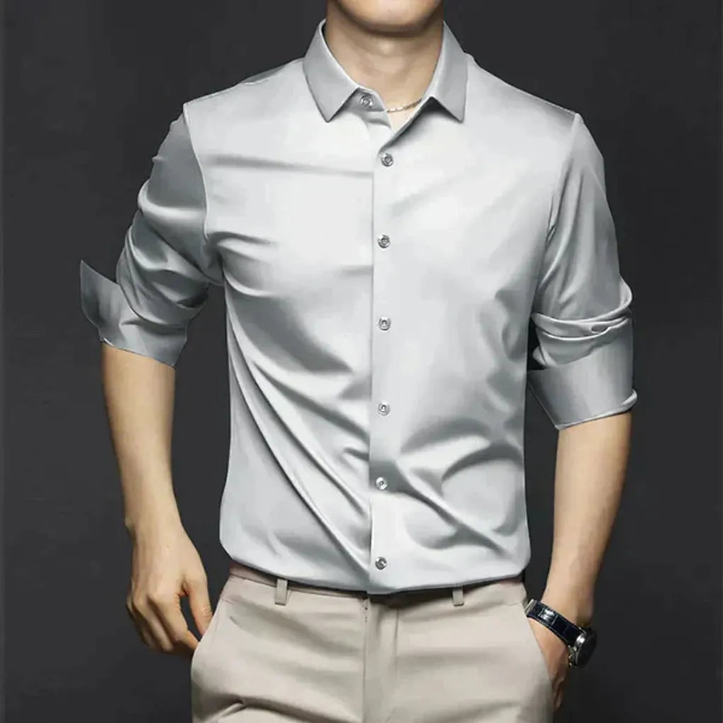 Camisa de vestir antiarrugas para hombre: elegante y de fácil mantenimiento