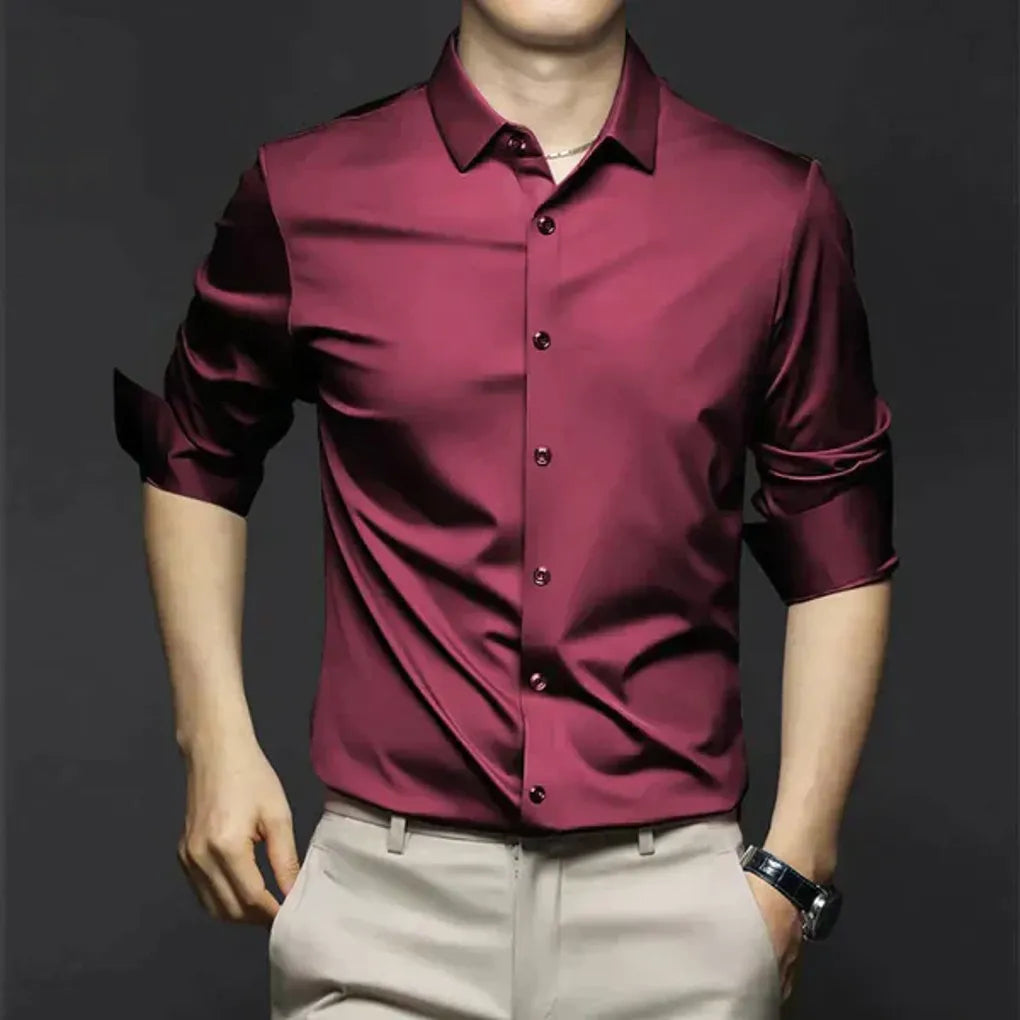 Camisa de vestir antiarrugas para hombre: elegante y de fácil mantenimiento
