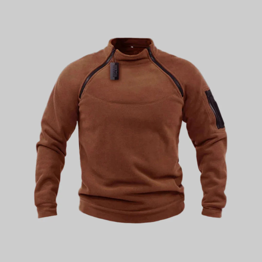Suéter polar táctico para hombre: capa funcional para exteriores y uso en el campo