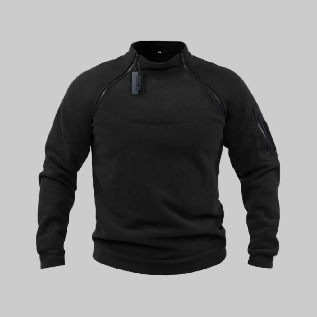Suéter polar táctico para hombre: capa funcional para exteriores y uso en el campo