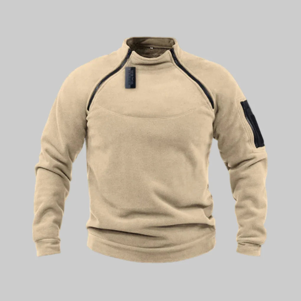 Suéter polar táctico para hombre: capa funcional para exteriores y uso en el campo