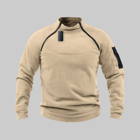 Suéter polar táctico para hombre: capa funcional para exteriores y uso en el campo
