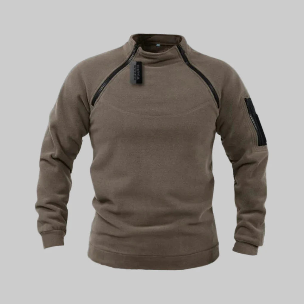 Suéter polar táctico para hombre: capa funcional para exteriores y uso en el campo