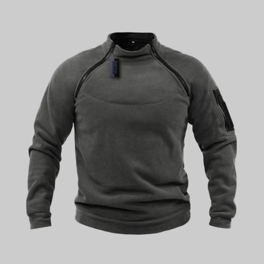 Suéter polar táctico para hombre: capa funcional para exteriores y uso en el campo