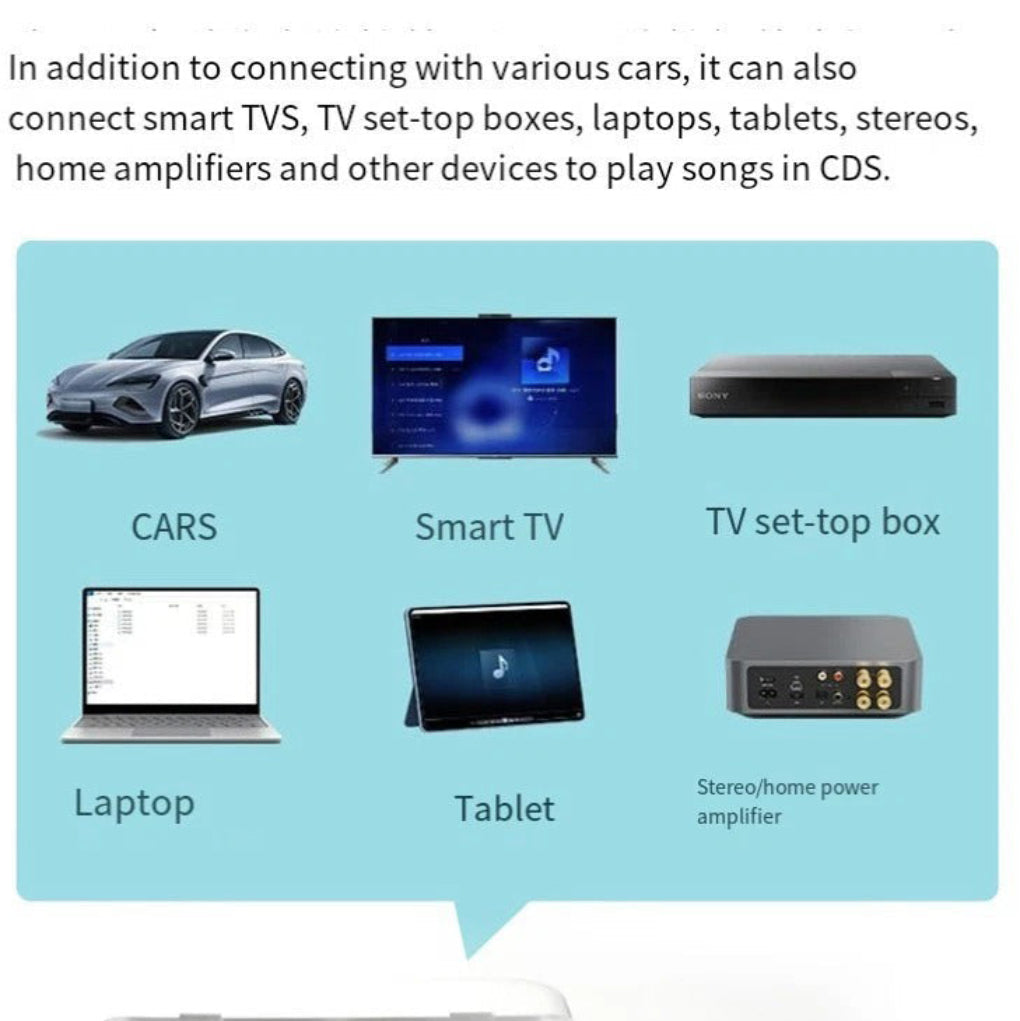 Reproductor de CD Portátil para Coche – Audio de Alta Calidad en Movimiento